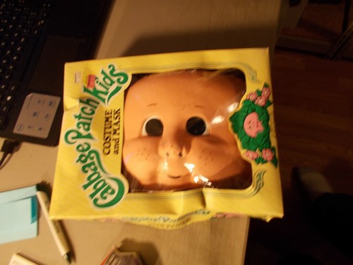 VINTAGE 1983 CABBAGE PATCH KIDS COSTUME AND MASK TINY TOT 2-3 27" LONG NOS #2 - Imagen 8 de 10