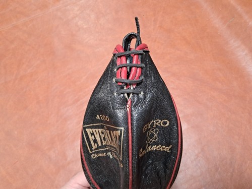 Everlast Speedbag - 4200, Black - Kangaroo leather, Made in the USA, vintage - Picture 4 of 4