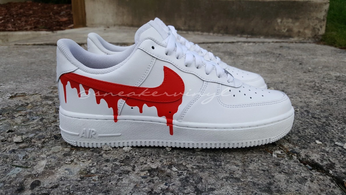 Custom Nike Air Force 1 '07 Low - Classic Louis Vuitton (Red