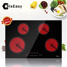 30" Electric Cooktop with 4 Burners Built-in Ceramic Cooktop Electric Stove USA