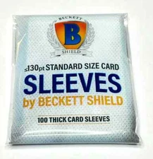 Beckett Shield THICK Soft Sleeves 100 200 300 400 500 1000 2500 5000 10000