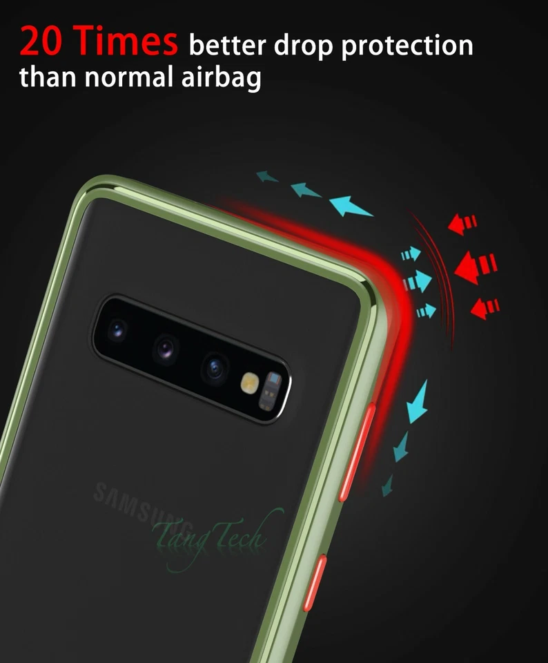 Funda protectora mate transparente de silicona delgada a prueba de golpes para Samsung S10e S10 5G Note10+ Foto 2 de 4