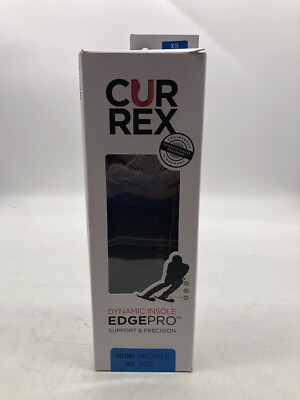 Currex Edgepro Ski Boot Insoles High Profile Unisex Size XS