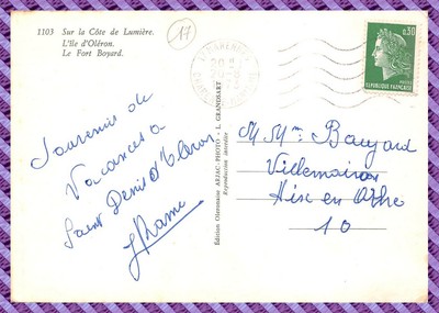 Carte Postale Ancienne – L'île D'Oléron – Le Fort Boyard