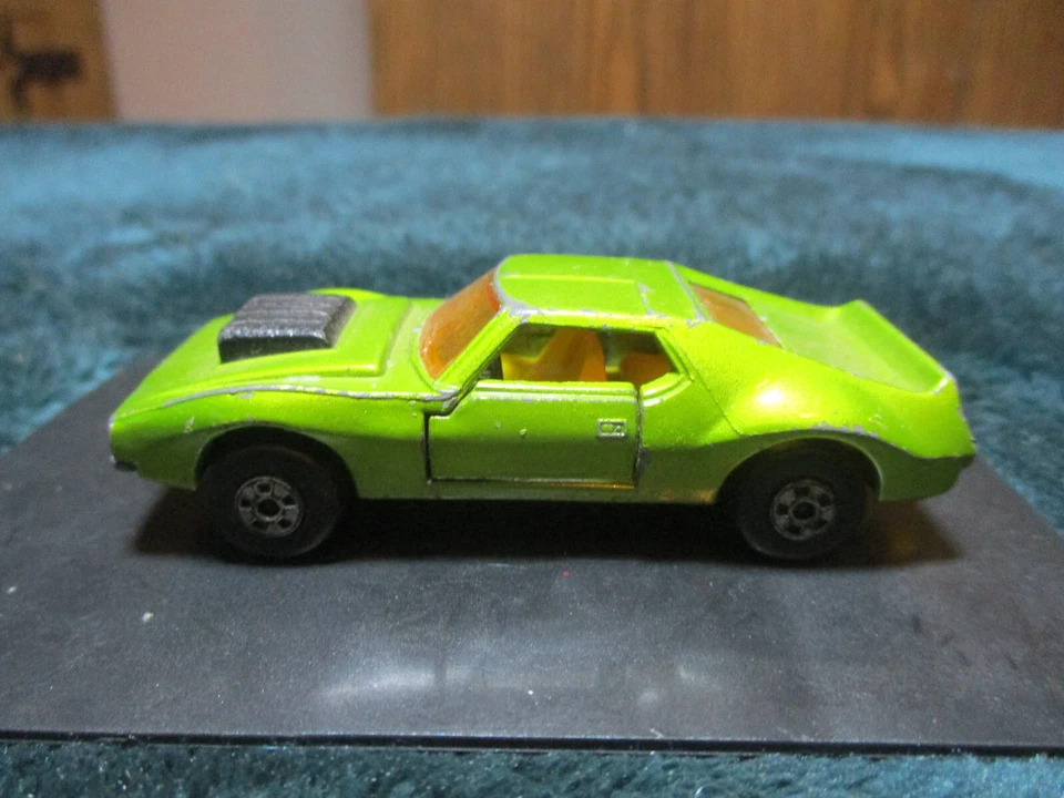 Vintage Matchbox Lesney Matchbox Superfast #9 Green AMX Javelin 1972 - Image 4 of 4