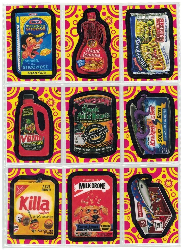 2015 TOPPS WACKY PACKAGES SERIES 1 COMPLETE SET 110 MOD RAD BORDER