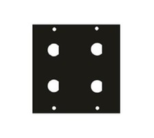 Middle Atlantic 1/2BNC4 UCP Module with Four 1/2" BNC Punchouts