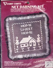 Net Darning Pillow Kit:  Home Sweet Home 14 x 14