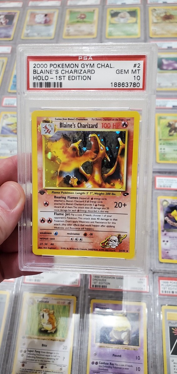 カツラのリザードン　blaine's charizard 2/132 Blaine's Charizard 2/132 Gym Challenge Holo for sale online