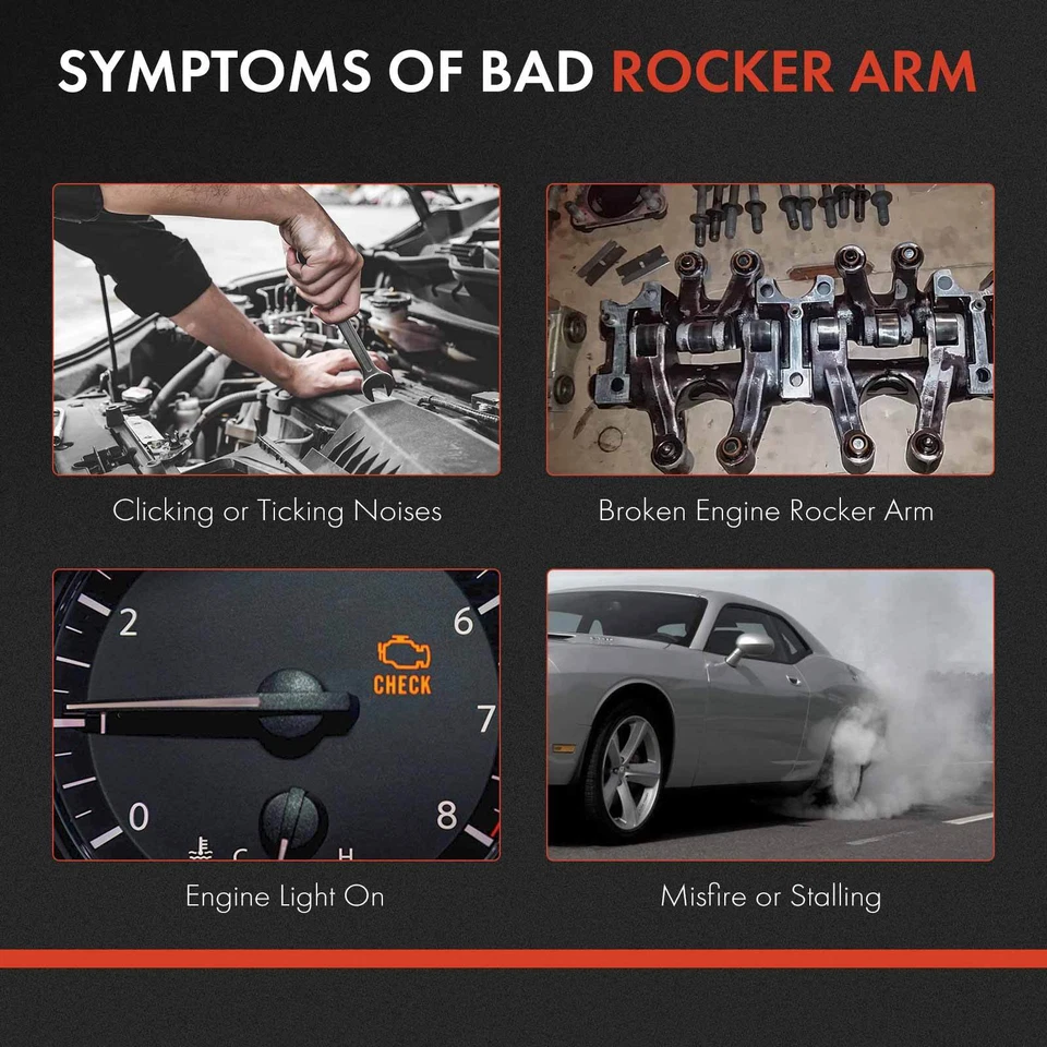 Set of 2 Rocker Arm Shaft Lifter Assembly for Chrysler 300 59-71 Dodge Plymouth - Image 3 of 4