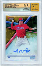 2018 Bowman's Best Best of '18 Auto Gold Refractors /50 Alec Bohm BGS 9.5 w 10