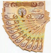 Banconota 1000 dinari iracheni nuovi 2018 con nuove caratteristiche di sicure...