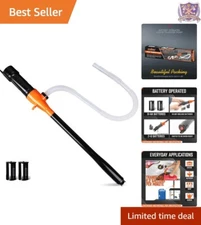 Durable Black 2.2 GPM Battery Liquid Siphon Pump for Versatile Fuel Transfer