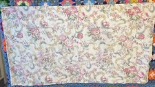 Vtg Martha Stewart Valance/Curtain Panel Garden Floral Print 25"x48"