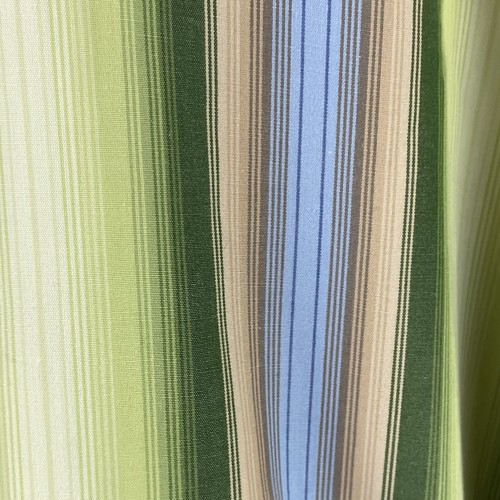 Indigo Palms Men’s Dress Shirt Size XL Blue Green Yellow Stripe 100% Cotton - Picture 3 of 5
