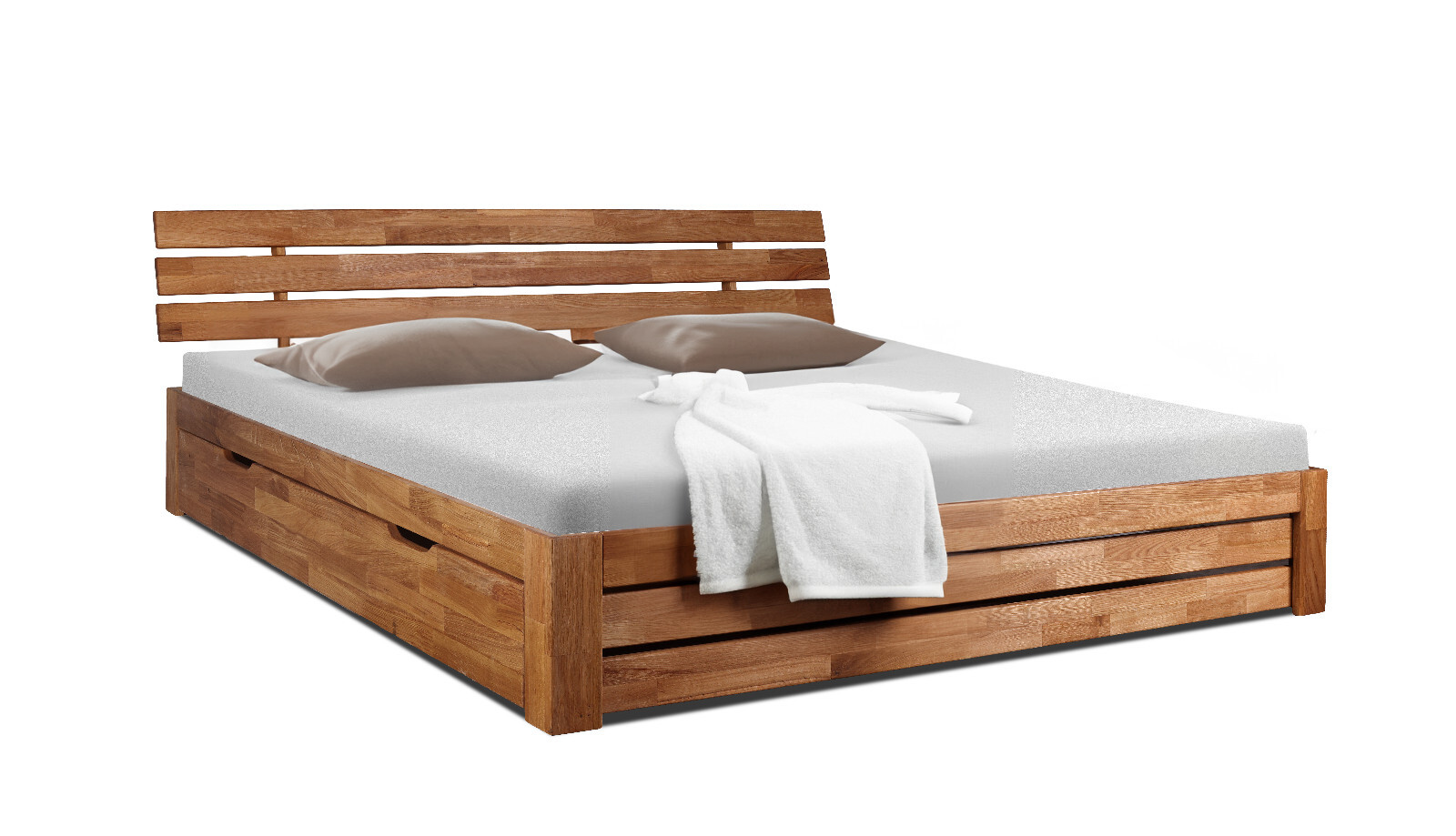 140x200 Eiche Massivholzbett Ehebett Doppelbett Eiche bett Massiv
