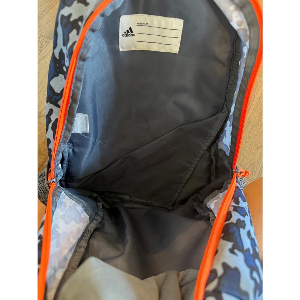 Mochila Adidas para niños/niñas jóvenes BTS Creator azul/naranja 16" x 6" x 11" Foto 3 de 4