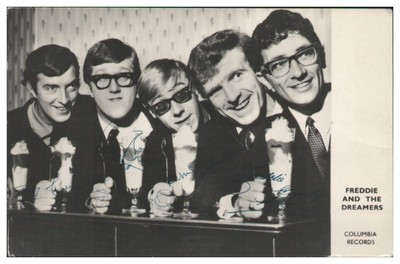 V7645/ Freddie and the Dreamers Autogrammkarte  Druck!  ca. 1968