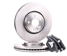 RIDEX Bremsenset Vorne Bremsscheiben Beläge für AUDI 80 Avant (8C5, B4) für FORD