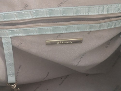 Brahmin Mint Green Croc Embossed Leather - Picture 8 of 8