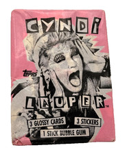 1985 Topps Cyndi Lauper Trading Card Pack Vintage NIP