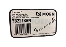  2 PACK MOEN Brantford 18 inch Towel Bar in Brushed Nickel YB2218BN