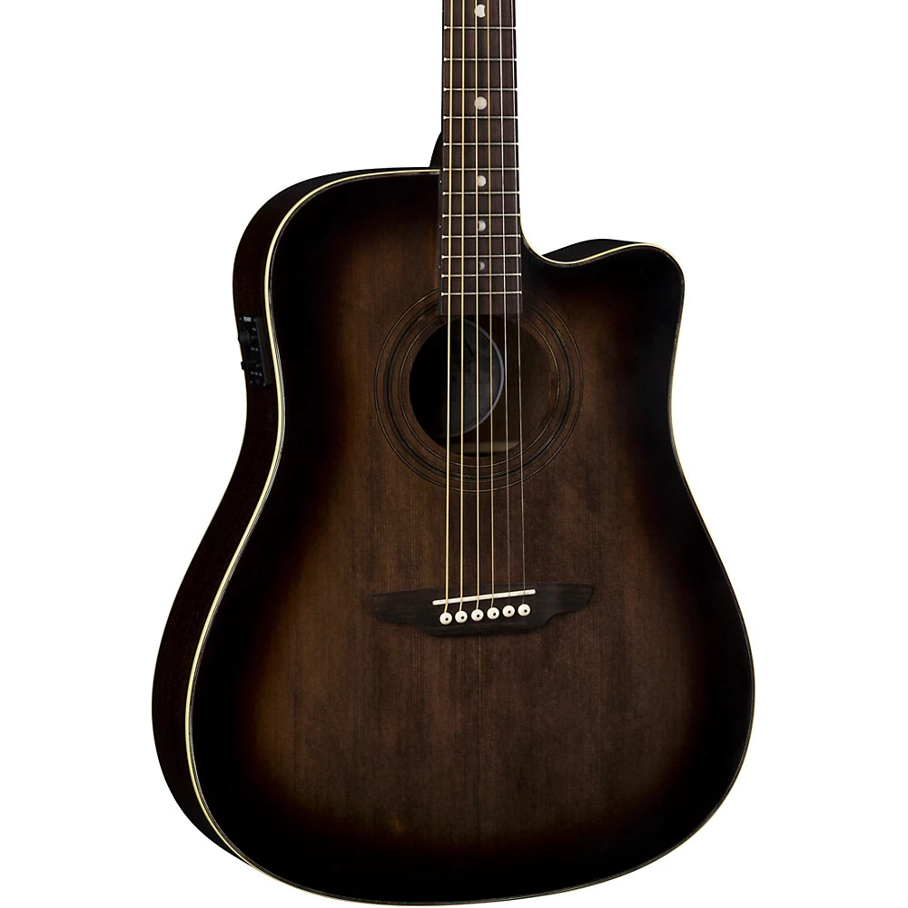 Luna Guitars Art Vintage Dreadnought Cutaway Acoustic-Electric Guitar 84690₽