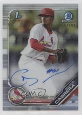 2019 Bowman Chrome Prospect Refractor /499 Genesis Cabrera #CPA-GCA Auto a2e