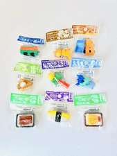 Lot Of 9 Iwako Japanese Mini Novelty Erasers Topper NEW In Sealed Package Lot #2