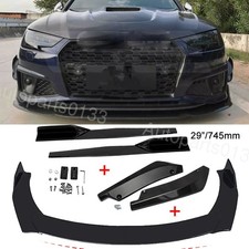 For AUDI A4 A5 A6 S4 S5 Side Skirt + Front & ...