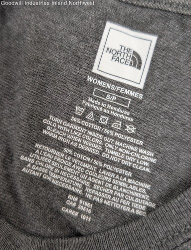 Damen The North Face Grau/Blau/Grün Kurzarm Shirt Größe S - Bild 5 von 5
