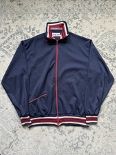 Vintage Jog Joy Track Jacket 1980 s Size L Navy Red Vtg