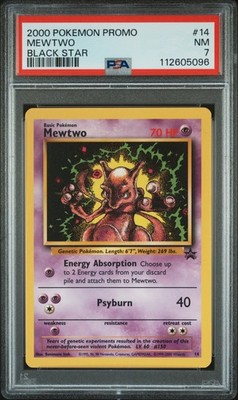 2000 POKEMON PROMO BLACK STAR #14 MEWTWO PSA 7 | eBay