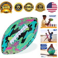 Hydro Waterproof Football Outdoor Pool Game for Adults Kids Green 9.25 in