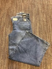 Levi s High-waisted wide-leg blue jeans in a size 34"