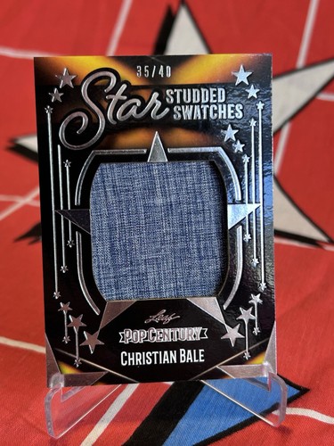 2023 Leaf Pop Century Star Studded Swatches Christian Bale /40 #SSS-17