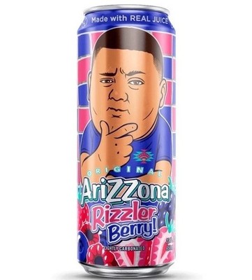 AriZona The Rizzler Berry Soda Drink Can 22 oz. Big Can Brand New