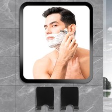Shower Mirror 7.8 7.0 Inch Anti-Fog Shaving Mirror or Mirror Shower Black