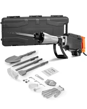 Demolition Jack Hammer Concrete Breaker 2200W Electric Hammer 4 Chisel Bits