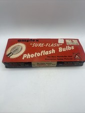 Lot of 11 Vintage Amplex No. 5 Sure-Flash Photo flash Bulbs - NOS