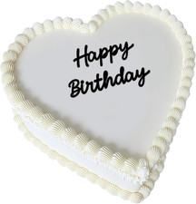 Happy Birthday Cake Topper, Black Acrylic Script Birthday Cake Decoration for Bi