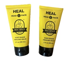 Bee Bald Heal Post Shave Healing Balm 2 Fl Oz (59 mL) Lot Of 2 New - Sealed