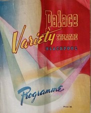 Variety 1951 Palace Theatre Blackpool Programme.Vera Lynn/Harry Secombe+