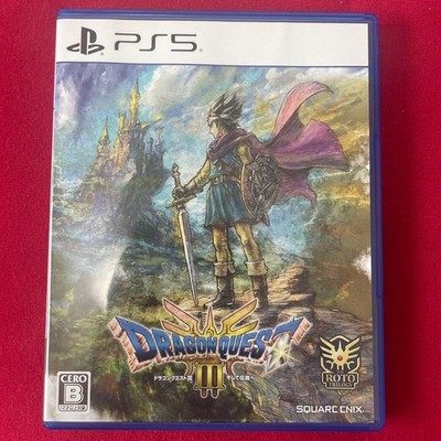 Dragon Quest III HD-2D Remake Japanese version DQ3 PlayStation 5 USED Tested