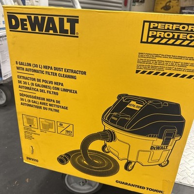 DEWALT DWV010 120V 15Amp 8 Gallon HEPA/RRP Wet/Dry Corded Dust Extractor NEW