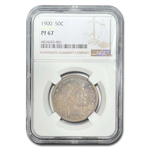 1900 Barber Half Dollar PF-67 NGC