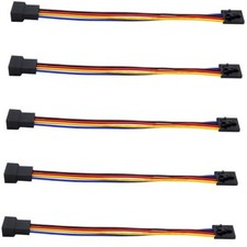 SIXQJZML 5Pcs 5Pin to 4Pin Fan Adapter Cable,PC CPU Fan Connector Converter