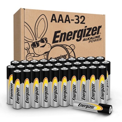Alkaline Power AAA Batteries 32 Count Long-Lasting Triple A Batteries
