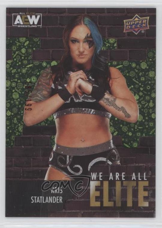 2023 Upper Deck AEW All Elite Wrestling We Are Green /199 Kris Statlander 09q5