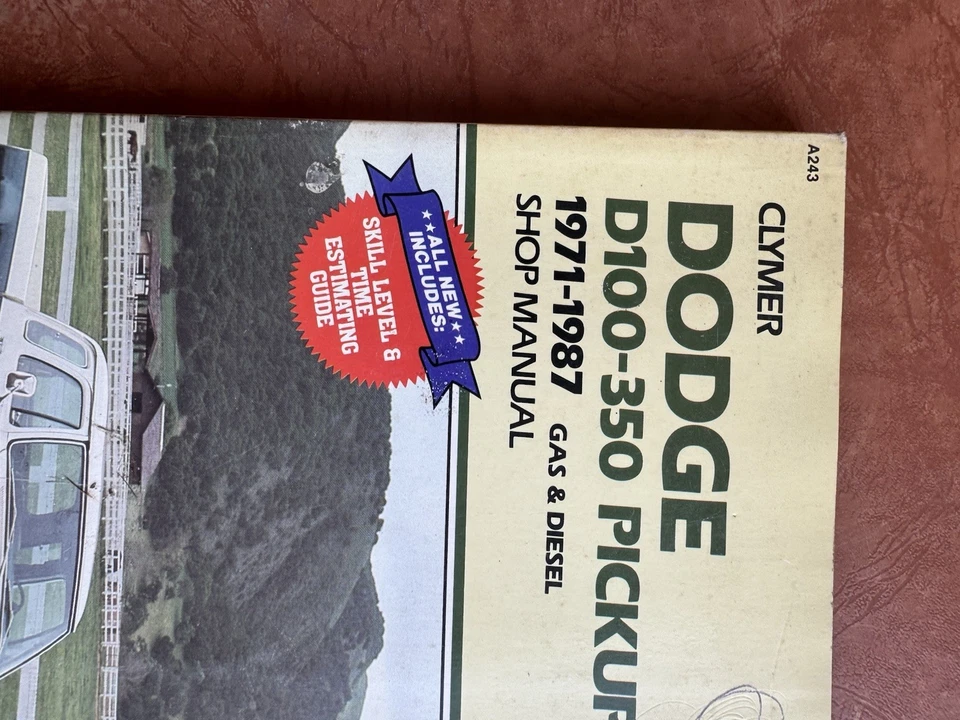 Camioneta pick-up Dodge D-150 D200 1971-1987 manual de reparación de taller guía del motor Foto 3 de 4